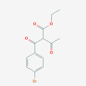 molecular formula C13H13BrO4 B3296455 Ethyl 2-(4-bromobenzoyl)-3-oxobutanoate CAS No. 893643-73-7