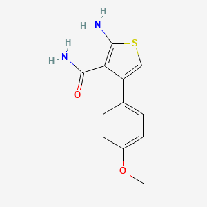 molecular formula C12H12N2O2S B3296470 2-Amino-4-(4-methoxyphenyl)thiophene-3-carboxamide CAS No. 893645-26-6