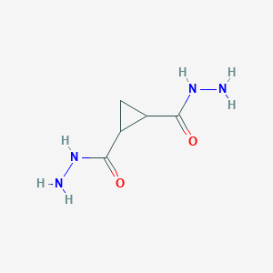molecular formula C5H10N4O2 B3296471 Cyclopropane-1,2-dicarbohydrazide CAS No. 89365-16-2