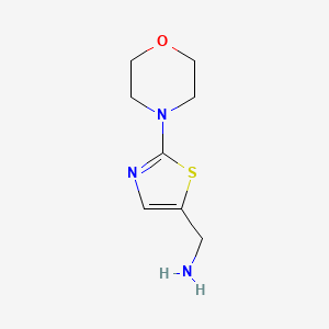 molecular formula C8H13N3OS B3296493 [2-(Morpholin-4-yl)-1,3-thiazol-5-yl]methanamine CAS No. 893729-75-4