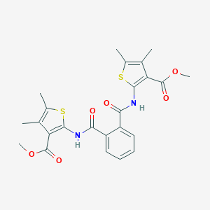 Methyl 2-{[2-({[3-(methoxycarbonyl)-4,5-dimethyl-2-thienyl]amino}carbonyl)benzoyl]amino}-4,5-dimethyl-3-thiophenecarboxylate