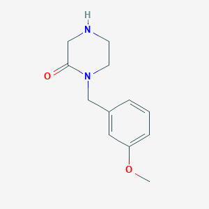 molecular formula C12H16N2O2 B3296514 1-(3-Methoxybenzyl)piperazin-2-one CAS No. 893747-81-4