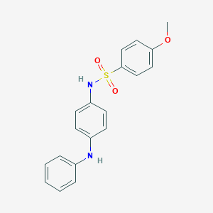 molecular formula C19H18N2O3S B329652 N-(4-anilinophenyl)-4-methoxybenzenesulfonamide 