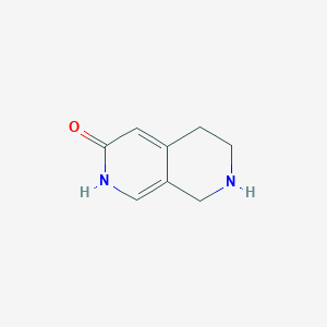 molecular formula C8H10N2O B3296547 5,6,7,8-Tetrahydro-2,7-naphthyridin-3-OL CAS No. 893842-96-1