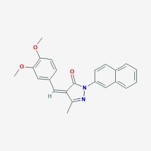 4-(3,4-dimethoxybenzylidene)-5-methyl-2-(2-naphthyl)-2,4-dihydro-3H-pyrazol-3-one