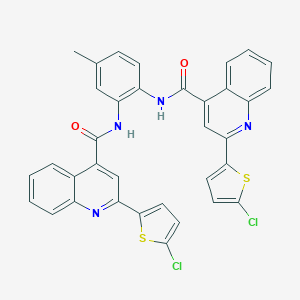 2-(5-chloro-2-thienyl)-N-[2-({[2-(5-chloro-2-thienyl)-4-quinolinyl]carbonyl}amino)-5-methylphenyl]-4-quinolinecarboxamide