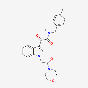 N-(4-methylbenzyl)-2-(1-(2-morpholino-2-oxoethyl)-1H-indol-3-yl)-2-oxoacetamide