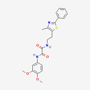 N'-(3,4-dimethoxyphenyl)-N-[2-(4-methyl-2-phenyl-1,3-thiazol-5-yl)ethyl]ethanediamide