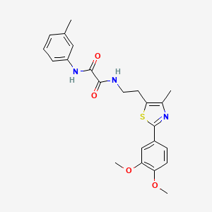 N-{2-[2-(3,4-dimethoxyphenyl)-4-methyl-1,3-thiazol-5-yl]ethyl}-N'-(3-methylphenyl)ethanediamide