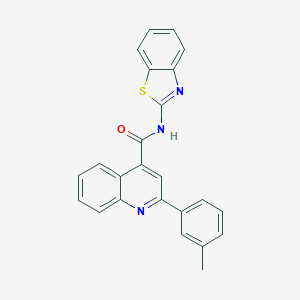 N-(1,3-benzothiazol-2-yl)-2-(3-methylphenyl)quinoline-4-carboxamide