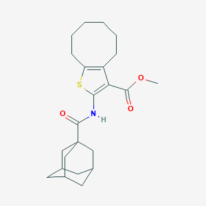 Methyl 2-[(1-adamantylcarbonyl)amino]-4,5,6,7,8,9-hexahydrocycloocta[b]thiophene-3-carboxylate