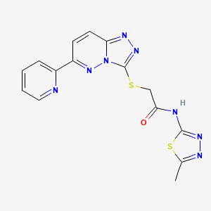 N-(5-methyl-1,3,4-thiadiazol-2-yl)-2-{[6-(pyridin-2-yl)-[1,2,4]triazolo[4,3-b]pyridazin-3-yl]sulfanyl}acetamide