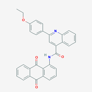 N-(9,10-dioxo-9,10-dihydro-1-anthracenyl)-2-(4-ethoxyphenyl)-4-quinolinecarboxamide