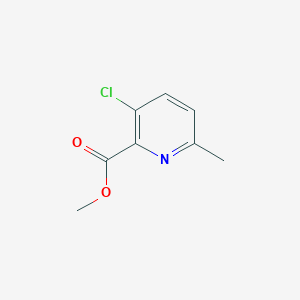 molecular formula C8H8ClNO2 B3296950 Methyl 3-chloro-6-methylpicolinate CAS No. 894074-83-0