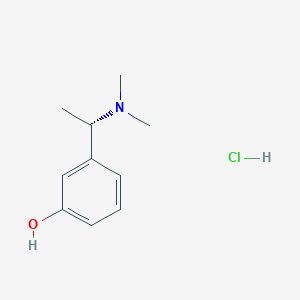 molecular formula C10H16ClNO B3296957 (S)-3-(1-(Dimethylamino)ethyl)phenol hydrochloride CAS No. 894079-56-2