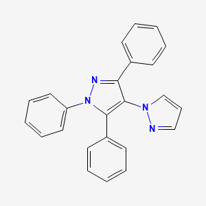 molecular formula C24H18N4 B3296965 1',3',5'-Triphenyl-1'H-1,4'-bipyrazole CAS No. 894085-99-5