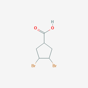 3,4-dibromocyclopentane-1-carboxylic Acid
