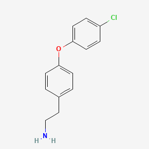 molecular formula C14H14ClNO B3296980 4-(4-chlorophenoxy)Benzeneethanamine CAS No. 894356-22-0