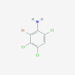 molecular formula C6H3BrCl3N B3297041 2-Bromo-3,4,6-trichloroaniline CAS No. 89465-99-6