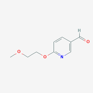 molecular formula C9H11NO3 B3297053 6-(2-Methoxyethoxy)nicotinaldehyde CAS No. 894802-19-8