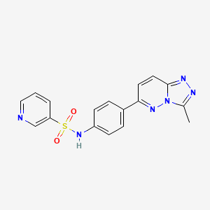 molecular formula C17H14N6O2S B3297089 N-(4-(3-methyl-[1,2,4]triazolo[4,3-b]pyridazin-6-yl)phenyl)pyridine-3-sulfonamide CAS No. 894985-14-9