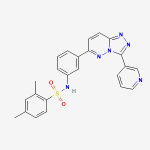 molecular formula C24H20N6O2S B3297109 2,4-dimethyl-N-(3-(3-(pyridin-3-yl)-[1,2,4]triazolo[4,3-b]pyridazin-6-yl)phenyl)benzenesulfonamide CAS No. 895000-89-2