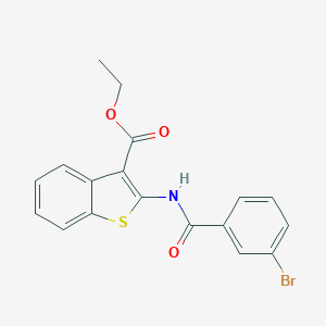 Ethyl 2-[(3-bromobenzoyl)amino]-1-benzothiophene-3-carboxylate