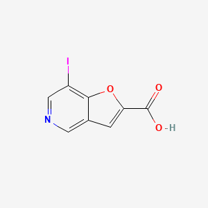 molecular formula C8H4INO3 B3297158 7-Iodofuro[3,2-c]pyridine-2-carboxylic Acid CAS No. 895126-66-6