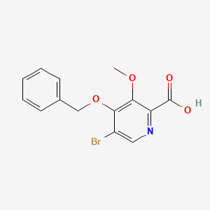 molecular formula C14H12BrNO4 B3297164 4-(Benzyloxy)-5-bromo-3-methoxypicolinic acid CAS No. 895134-21-1