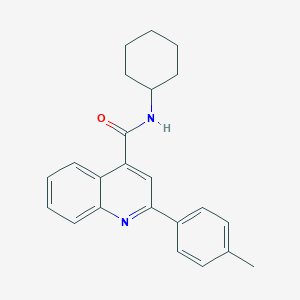 molecular formula C23H24N2O B329718 N-cyclohexyl-2-(4-methylphenyl)quinoline-4-carboxamide 