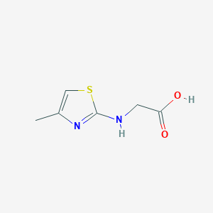 molecular formula C6H8N2O2S B3297180 2-[(4-Methyl-1,3-thiazol-2-yl)amino]acetic acid CAS No. 89532-85-4