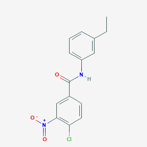 molecular formula C15H13ClN2O3 B329720 4-chloro-N-(3-ethylphenyl)-3-nitrobenzamide 