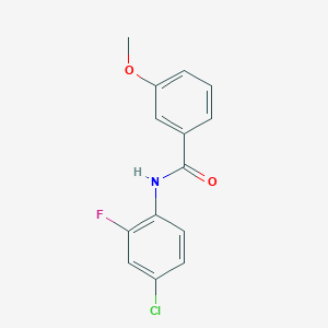 molecular formula C14H11ClFNO2 B329722 N-(4-chloro-2-fluorophenyl)-3-methoxybenzamide 
