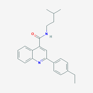 2-(4-ethylphenyl)-N-(3-methylbutyl)quinoline-4-carboxamide