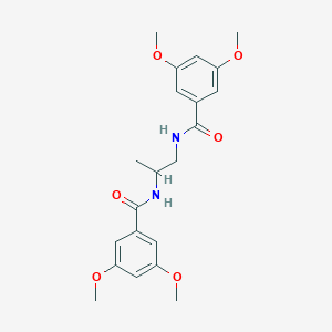 molecular formula C21H26N2O6 B329724 N-{2-[(3,5-dimethoxybenzoyl)amino]-1-methylethyl}-3,5-dimethoxybenzamide 
