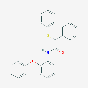 molecular formula C26H21NO2S B329728 N-(2-phenoxyphenyl)-2-phenyl-2-(phenylsulfanyl)acetamide 