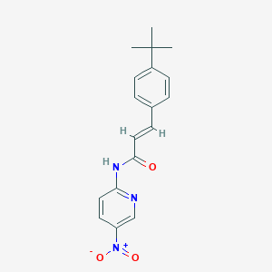 molecular formula C18H19N3O3 B329730 3-(4-tert-butylphenyl)-N-{5-nitro-2-pyridinyl}acrylamide 