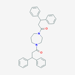 molecular formula C35H36N2O2 B329731 1,4-Bis(3,3-diphenylpropanoyl)-1,4-diazepane 