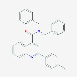 molecular formula C31H26N2O B329737 N,N-dibenzyl-2-(4-methylphenyl)quinoline-4-carboxamide 