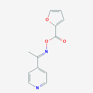 molecular formula C12H10N2O3 B329738 1-(4-pyridinyl)ethanone O-(2-furoyl)oxime 