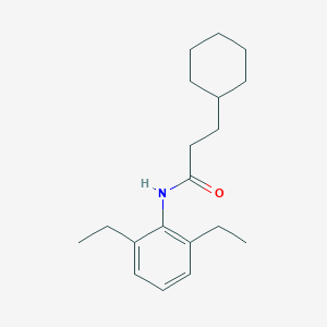 molecular formula C19H29NO B329742 3-cyclohexyl-N-(2,6-diethylphenyl)propanamide 