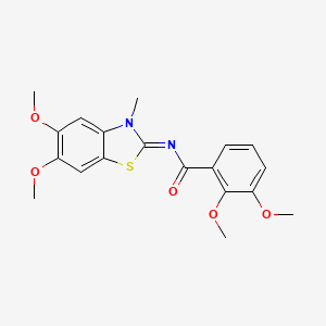 N-(5,6-dimethoxy-3-methyl-1,3-benzothiazol-2-ylidene)-2,3-dimethoxybenzamide
