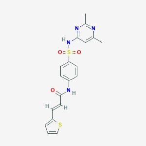 N-(4-{[(2,6-dimethyl-4-pyrimidinyl)amino]sulfonyl}phenyl)-3-(2-thienyl)acrylamide