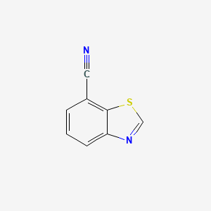 molecular formula C8H4N2S B3297532 Benzo[d]thiazole-7-carbonitrile CAS No. 895525-11-8