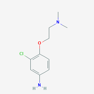 molecular formula C10H15ClN2O B3297543 3-Chloro-4-[2-(dimethylamino)ethoxy]aniline CAS No. 895636-40-5