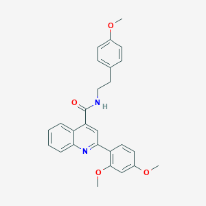 2-(2,4-dimethoxyphenyl)-N-[2-(4-methoxyphenyl)ethyl]quinoline-4-carboxamide