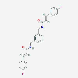 molecular formula C26H22F2N2O2 B329761 3-(4-fluorophenyl)-N-[3-({[3-(4-fluorophenyl)acryloyl]amino}methyl)benzyl]acrylamide 