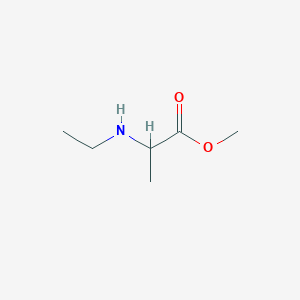 molecular formula C6H13NO2 B3297629 Methyl 2-(ethylamino)propanoate CAS No. 89584-15-6