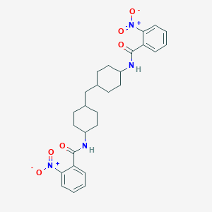 molecular formula C27H32N4O6 B329767 2-nitro-N-(4-{[4-({2-nitrobenzoyl}amino)cyclohexyl]methyl}cyclohexyl)benzamide 