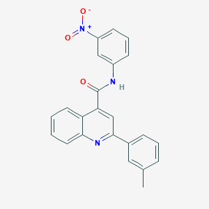 molecular formula C23H17N3O3 B329769 2-(3-methylphenyl)-N-(3-nitrophenyl)quinoline-4-carboxamide 